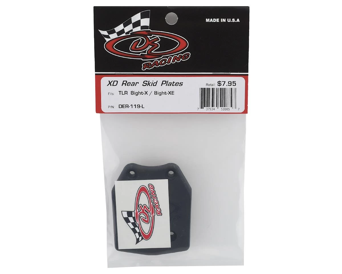 DE Racing TLR 8ight-X/8ight-XE XD Rear Skid Plates 4 DE Racing TLR 8ight-X/8ight-XE XD Rear Skid Plates - Image 2