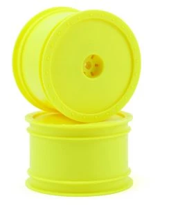 DE Racing "Borrego" 2.2 1/10 Buggy Rear Wheels(2) (B4/B44) (Yellow) (Pins)