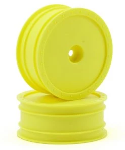 DE Racing 12mm Hex "Borrego" 2.2 1/10 Buggy Front Wheels (2) (B6/RB6) (Yellow)