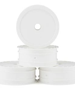 DE Racing "Borrego" 2.2 1/10 Buggy Front Wheels (White) (4) (B4) (Pins)