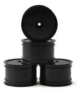 DE Racing "Borrego" 2.2 1/10 Buggy Rear Wheels (4) (B4/B44) (Black) (Pins)