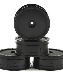 DE Racing 12mm Hex "Borrego" 2.2 1/10 Buggy Front Wheels (4) (B6/RB6) (Black)