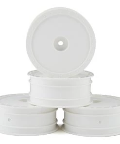 DE Racing 12mm Hex "Borrego" 2.2 1/10 Buggy Front Wheels (White) (4) (B6/RB6)