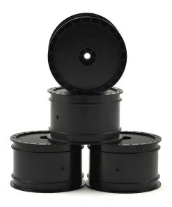 DE Racing 12mm Hex "Borrego" 2.2 1/10 Buggy Rear Wheels (4) (B6/22) (Black)