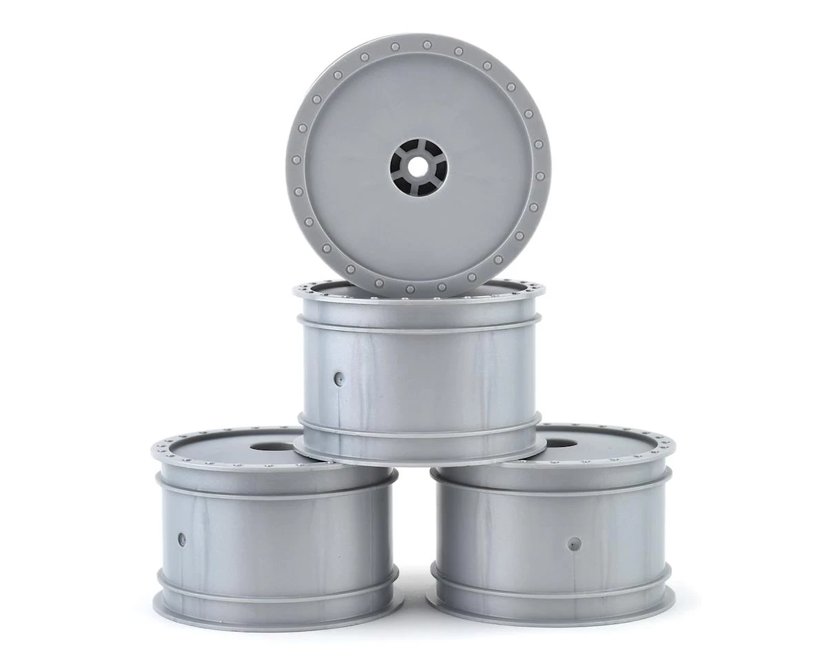 DE Racing 12mm Hex "Borrego" 2.2 1/10 Buggy Rear Wheels (Silver) (4) (B6/22) 3 DE Racing 12mm Hex "Borrego" 2.2 1/10 Buggy Rear Wheels (Silver) (4) (B6/22)