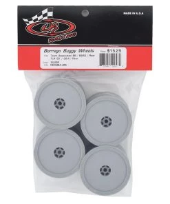 DE Racing 12mm Hex "Borrego" 2.2 1/10 Buggy Rear Wheels (Silver) (4) (B6/22) 7 DE Racing 12mm Hex "Borrego" 2.2 1/10 Buggy Rear Wheels (Silver) (4) (B6/22) -DE Racing Official Shop der bb4 lrs 2