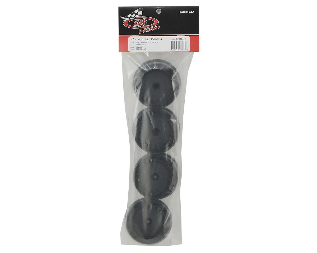 DE Racing 12mm Hex "Borrego" Short Course Wheels (Black) (4) (22SCT/TEN-SCTE) 5 DE Racing 12mm Hex "Borrego" Short Course Wheels (Black) (4) (22SCT/TEN-SCTE) - Image 3