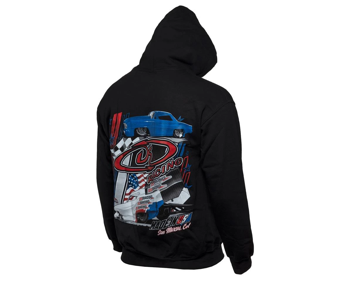 DE Racing 2021 Drag Race Hoodie Sweatshirt (Black) (M) 4 DE Racing 2021 Drag Race Hoodie Sweatshirt (Black) (M) - Image 2