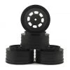 DE Racing Speedway SC Dirt Oval Wheels (Black) (4) (+3mm Offset/29mm Backspace) (SC10/SC5M) w/12mm Hex -DE Racing Official Shop der ds4 ab