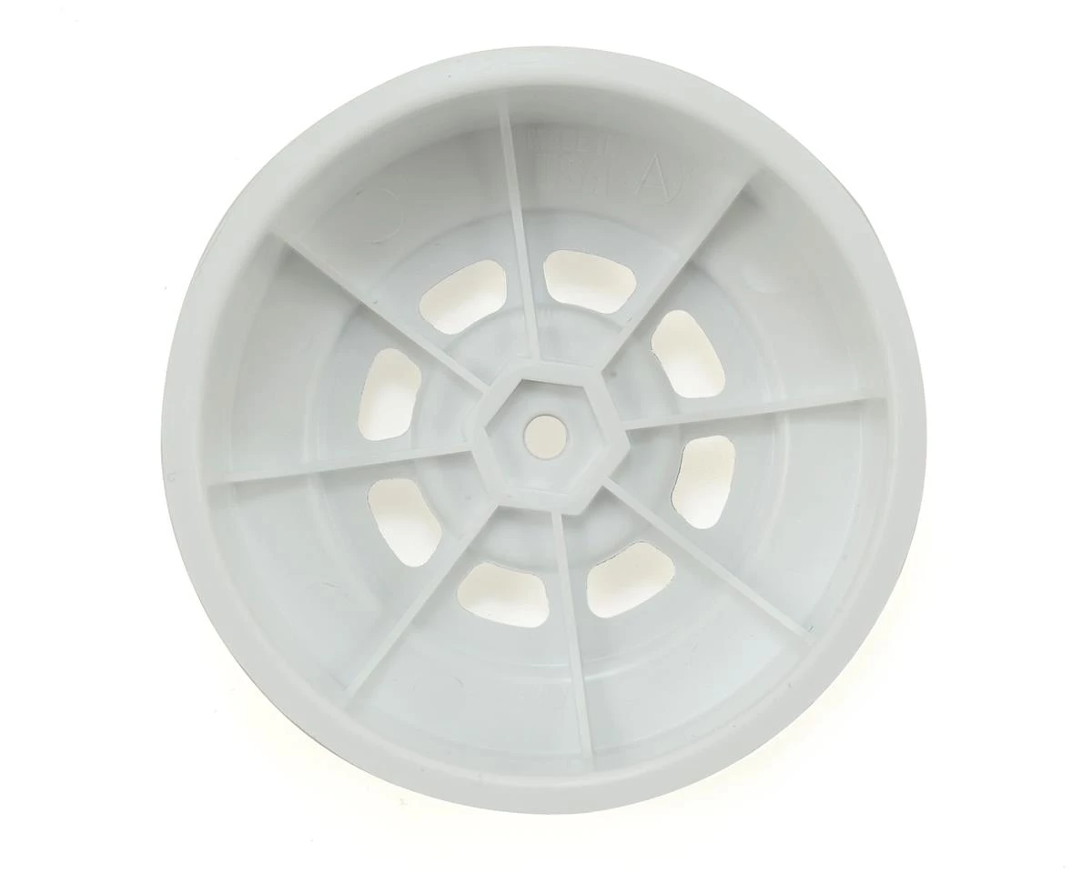 DE Racing Speedway SC Dirt Oval Wheels (White) (4) (+3mm Offset/29mm Backspace) (SC10/SC5M) w/12mm Hex 4 DE Racing Speedway SC Dirt Oval Wheels (White) (4) (+3mm Offset/29mm Backspace) (SC10/SC5M) w/12mm Hex - Image 2