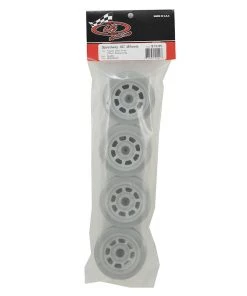 DE Racing Speedway SC Short Course Dirt Oval Wheels (Silve) (4) (19mm Backspace) (Slash Front) w/12mm Hex -DE Racing Official Shop der ds4 fs 2