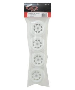 DE Racing Speedway SC Short Course Dirt Oval Wheels (White) (4) (19mm Backspace) (Slash Front) w/12mm Hex -DE Racing Official Shop der ds4 fw 2