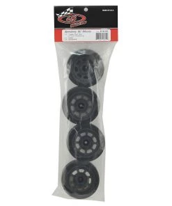 DE Racing Speedway Short Course Wheels (Black) (4) (21.5mm Backspace) (Slash Rear) w/12mm Hex -DE Racing Official Shop der ds4 rb 2