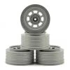DE Racing Speedway Short Course Wheels (Silver) (4) (21.5mm Backspace) (Slash Rear) w/12mm Hex -DE Racing Official Shop der ds4 rs