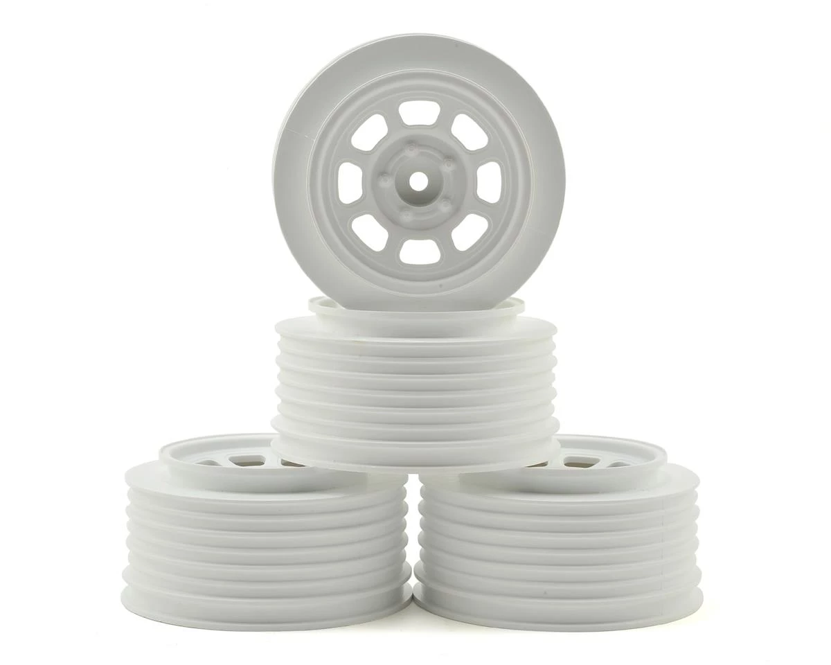 DE Racing Speedway Short Course Wheels (White) (4) (21.5mm Backspace) (Slash Rear) w/12mm Hex 3 DE Racing Speedway Short Course Wheels (White) (4) (21.5mm Backspace) (Slash Rear) w/12mm Hex