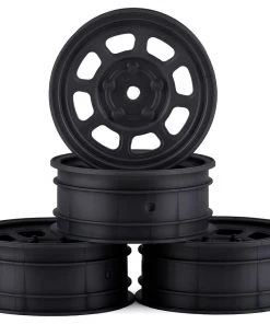 DE Racing Speedway Front Wheels (Black) (4) (Custom Works/B6)