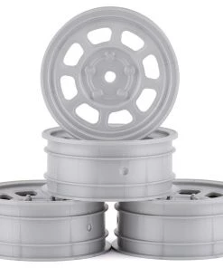DE Racing Speedway Front Wheels (Silver) (4) (Custom Works/B6)