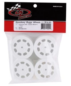DE Racing Speedway Front Wheels (White) (4) (Custom Works/B6) -DE Racing Official Shop der dsb afw 2