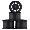 DE Racing Speedway Rear Wheels (Black) (4) (Custom Works/B6) -DE Racing Official Shop der dsb arb