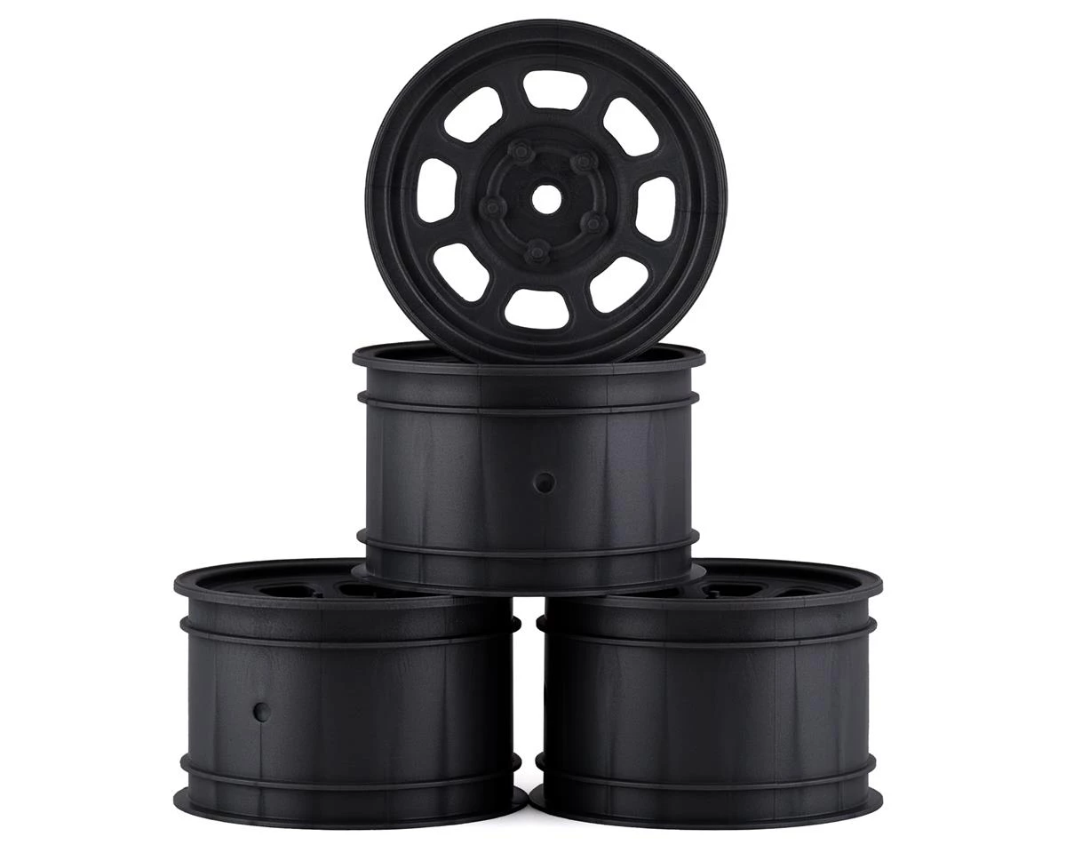 DE Racing Speedway Rear Wheels (Black) (4) (Custom Works/B6) 3 DE Racing Speedway Rear Wheels (Black) (4) (Custom Works/B6)