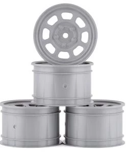 DE Racing Speedway Rear Wheels (Silver) (4) (Custom Works/B6)