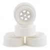 DE Racing Gambler Front Wheels (AE Offset) (White) w/12mm Hex