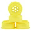 DE Racing Gambler 3/8" Bearing Front Wheels (Custom Works/GFRP) (Yellow)