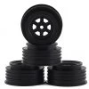 DE Racing Gambler Front Wheels (TLR Offset) (Black) w/12mm Hex