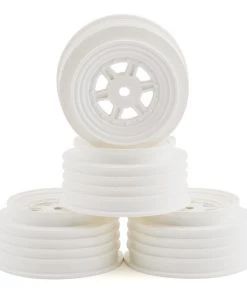 DE Racing Gambler Front Wheels (TLR Offset) (White) w/12mm Hex