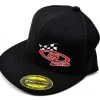 DE Racing Logo "Flatbill" FlexFit Cap (Black) (L/XL) -DE Racing Official Shop der ht2 lb