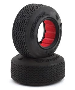 DE Racing Outlaw Sprint HB Dirt Oval Front Tires w/Red Insert (2) (Clay)