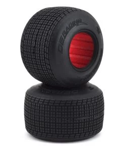 DE Racing Outlaw Sprint HB Dirt Oval Rear Tires w/Red Insert (2) (Clay)