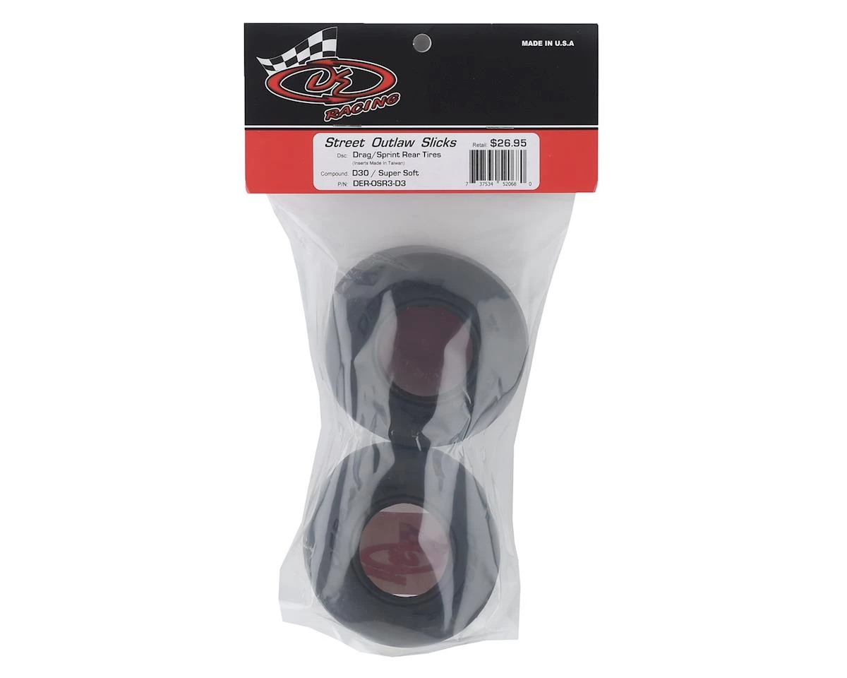 DE Racing Street Outlaw Rear Tires (2) (D30) 4 DE Racing Street Outlaw Rear Tires (2) (D30) - Image 2