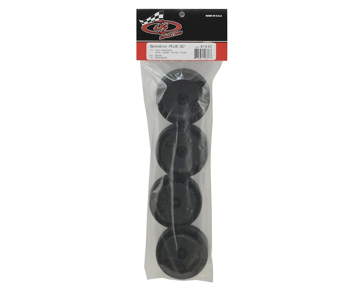 DE Racing "Speedline PLUS" Short Course Wheels (Black) (4) (SC5M) w/12mm Hex 5 DE Racing "Speedline PLUS" Short Course Wheels (Black) (4) (SC5M) w/12mm Hex - Image 3