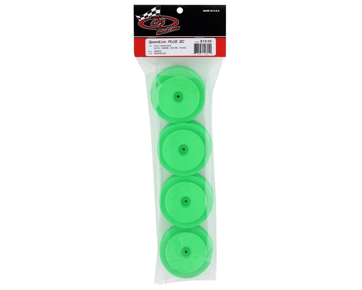 DE Racing "Speedline PLUS" Short Course Wheels (Green) (4) (SC5M) w/12mm Hex 5 DE Racing "Speedline PLUS" Short Course Wheels (Green) (4) (SC5M) w/12mm Hex - Image 3