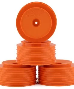 DE Racing "Speedline PLUS" Short Course Wheels (Orange) (4) (SC5M) w/12mm Hex