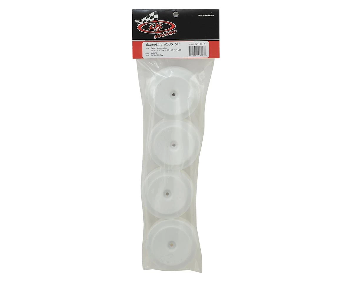 DE Racing "Speedline PLUS" Short Course Wheels (White) (4) (SC5M) w/12mm Hex 5 DE Racing "Speedline PLUS" Short Course Wheels (White) (4) (SC5M) w/12mm Hex - Image 3