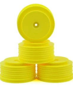 DE Racing "Speedline PLUS" Short Course Wheels (Yellow) (4) (SC5M) w/12mm Hex
