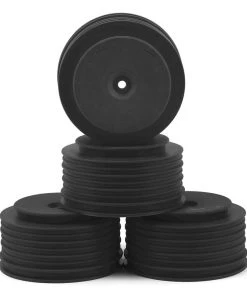 DE Racing Speedline PLUS Short Course Wheels (Black) (4) w/12mm Hex (22SCT/TEN-SCTE/SCT410)