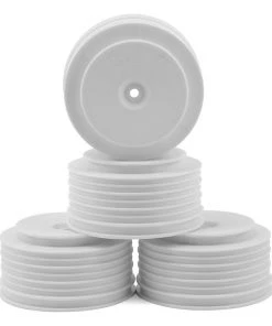 DE Racing Speedline PLUS Short Course Wheels (White) (4) w/12mm Hex (22SCT/TEN-SCTE/SCT410)