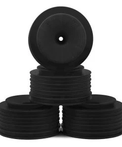 DE Racing Speedline PLUS Short Course Wheels (Black) (4) (SC6/Slash/Blitz) w/12mm Hex