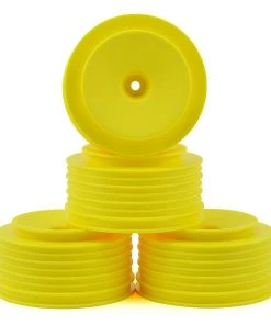 DE Racing Speedline PLUS Short Course Wheels (Yellow) (4) (SC6/Slash/Blitz) w/12mm Hex