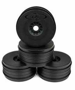 DE Racing "SpeedLine PLUS" 1/8 Buggy Wheel (4) (Black)