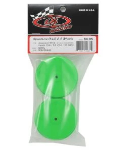 DE Racing Speedline PLUS 2.4 4WD Front Buggy Wheel (2) (Green) w/12mm Hex (22-4/D413/B74) -DE Racing Official Shop der psb a4g 2