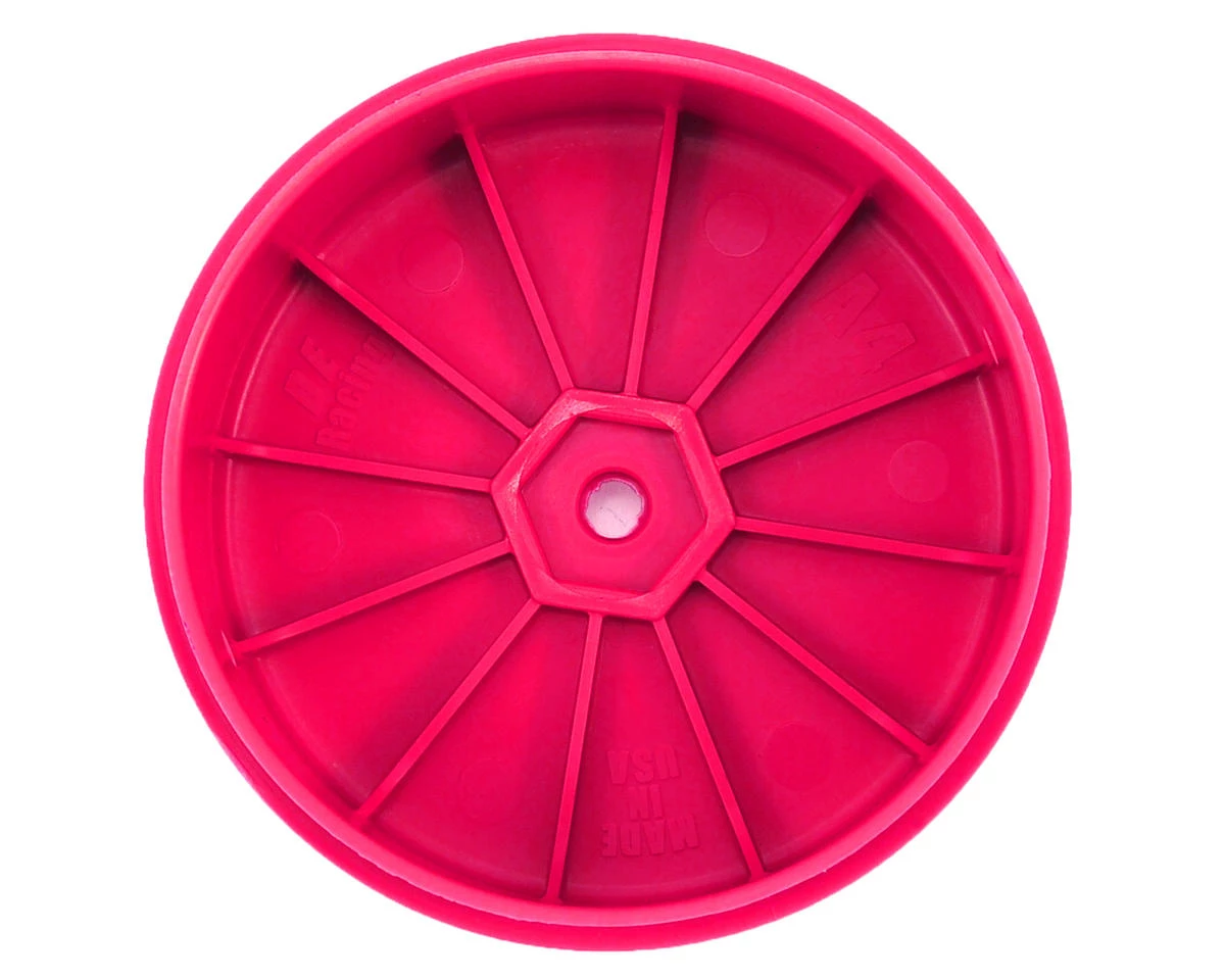 DE Racing Speedline PLUS 2.4 4WD Front Buggy Wheel (2) (Pink) w/12mm Hex (22-4/D413/B74) 4 DE Racing Speedline PLUS 2.4 4WD Front Buggy Wheel (2) (Pink) w/12mm Hex (22-4/D413/B74) - Image 2