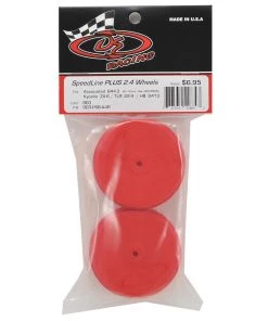 DE Racing Speedline PLUS 2.4 4WD Front Buggy Wheel (2) (Red) w/12mm Hex (22-4/D413/B74) -DE Racing Official Shop der psb a4r 2