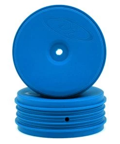 DE Racing Speedline PLUS 2.4 1/10 Buggy Front Wheel (2) (Blue) w/12mm Hex (B6/RB6)