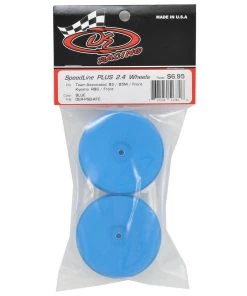 DE Racing Speedline PLUS 2.4 1/10 Buggy Front Wheel (2) (Blue) w/12mm Hex (B6/RB6) -DE Racing Official Shop der psb afc 2