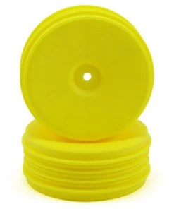 DE Racing Speedline PLUS 2.4 1/10 Buggy Front Wheel (2) (Yellow) w/12mm Hex (B6/RB6)