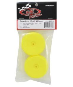 DE Racing Speedline PLUS 2.4 1/10 Buggy Front Wheel (2) (Yellow) w/12mm Hex (B6/RB6) -DE Racing Official Shop der psb afy 2